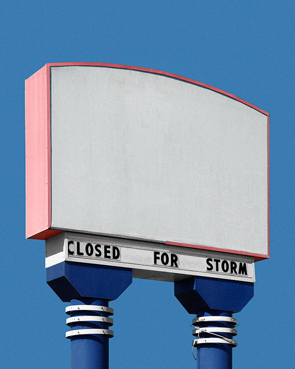 Yesteryear 049 ║🔹Blue🔹║: Closed For Storm ▣ 